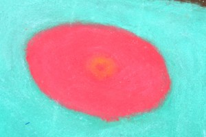 Simple dot chalk drawing